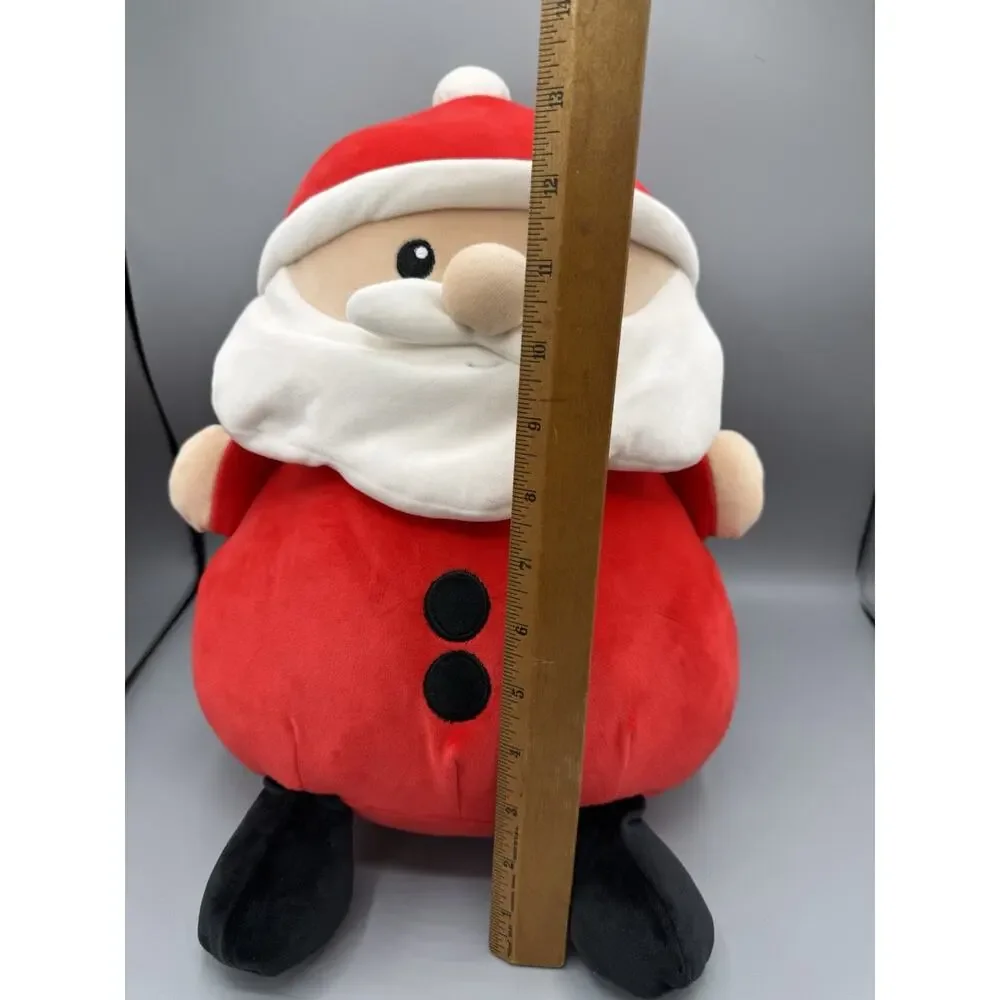 Cute Santa Claus Christmas Plush Stuffed Animal Red White Holiday Decor 12”